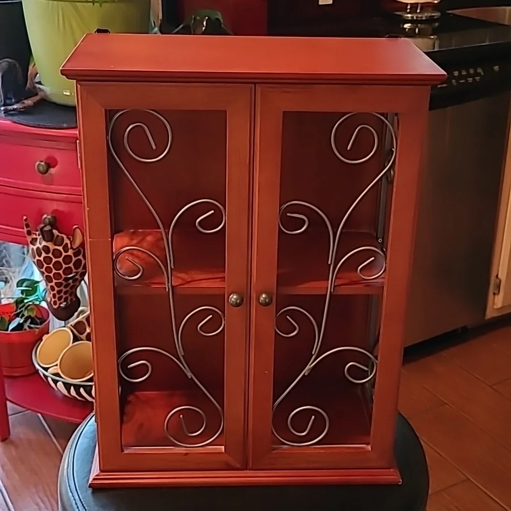Wood & Metal Wall Cabinet